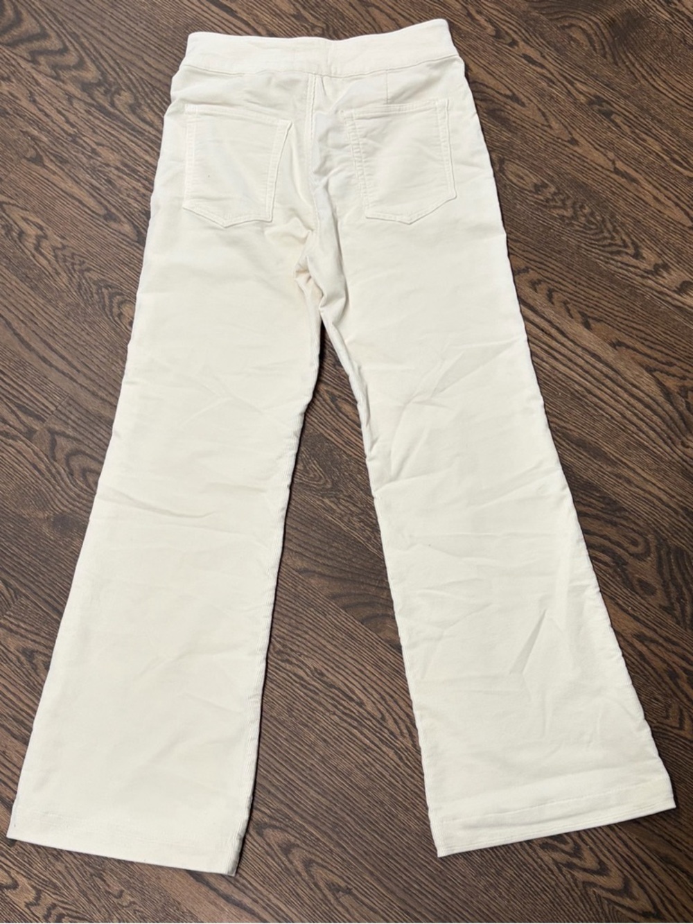 ASKK NY High-Rise Wide Leg Jeans in Cream - Picture 6 of 10
